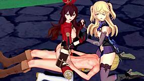 Genshin Impact archer girls in uncensored 3D hentai