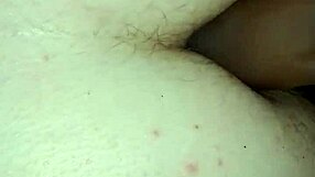 Chubby girl uses dildo on fat ass in video.