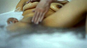 shy latina orgasms hard!