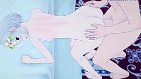 kokkoro and chieru in wild 3d cartoon action