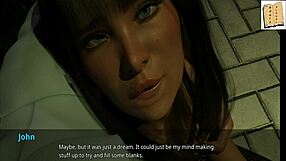 john carries all three girls, showing his strength in this 3d anime scene with sex and big asses.