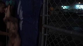 Teen Slave Bound In Rough Outdoor Public BDSM Paddling First Time