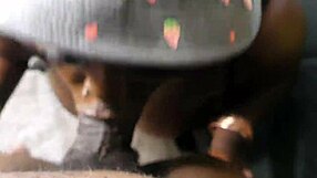 sloppy dick sucking close up with black teen slut