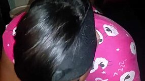 she gives sloppy bedtime blowjob to monster cock