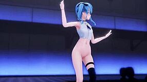 Mmd R-18 Suisei Luvoratorrrrry Striptease With Clothes Ripped