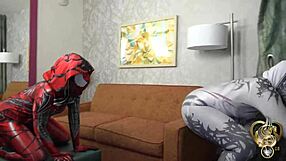 Ebony Cosplay Fighters Battle with Strapon and Vibrator