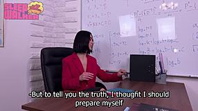 Beautiful teacher gets big cock in pussy in homemade video.