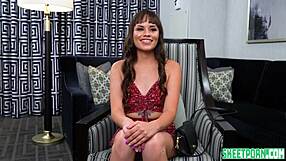 I'm Rose Lynn, excited for my first porn film with big tits and deepthroat.