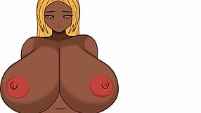 Beautiful big-boobed Asian in hot speed painting video