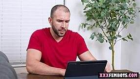 Horny Guy Tests Hot Sex Robot With Muff Diving