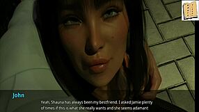 john carries all three girls, showing his strength in this 3d anime scene with sex and big asses.