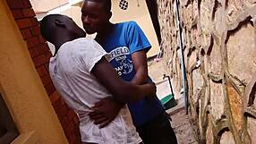 Black twinks Paul and Peter feel intense pleasure while barebacking