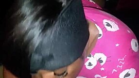 she gives sloppy bedtime blowjob to monster cock