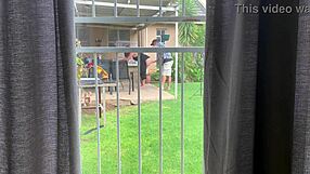 neighbors caught fucking in backyard