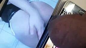 Latina Amateur Masturbates to Black Cock Tribute