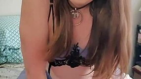 i see a brunette transsexual riding a pillow