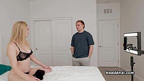 Roleplay Anal Fun With Busty Blonde Roommate In Sexy Lingerie