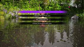 i'm exploring dusklight manor with jhon, audrey, and lizzie in a fun river scene