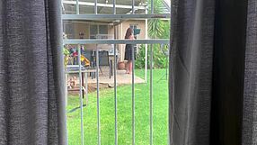 neighbors caught fucking in backyard
