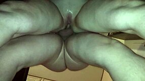 wow, this couple's pussy drips as he fucks her standing doggystyle with clothes ripped