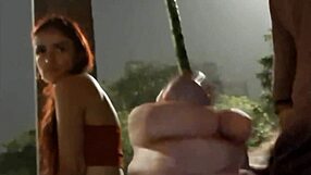 Risky Handjob On Street For Hot Redhead At Bus Stop