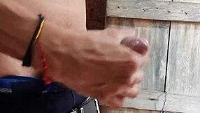 Twink Gives Excellent Handjob to Big Cock