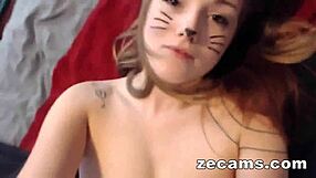 hot young 18+ with small tits teases on webcam