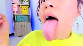 Lila Jordan brushes teeth with tongue and saliva