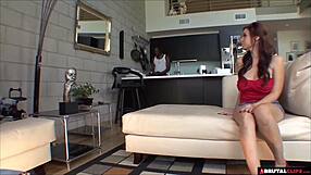 Rachel Solari gets tricked into deepthroat and cumshot