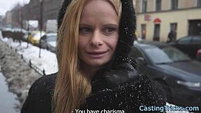 Casting newbie ENJOYS RIDING cock in interview sex tape