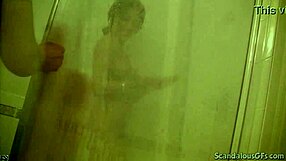 Hotty bobbi showers while guy licks her pussy