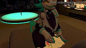 yo, check this slutty tasque manager getting pounded in bed by horny pokemon in vrchat porn preview