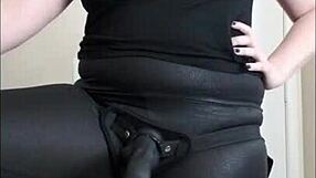 bitchy femdom uses strapon to extort blowjob from you pov