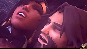 Phara from Overwatch Gets Anal Assfucking