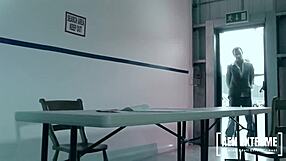 Uniformed guard Ciara Bugatti fucks her suspect passionately