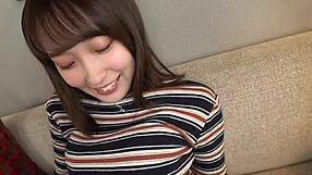 Cute teen with perfect body and anime voice gets intense orgasm