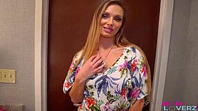 Nasty Stepmom Layna Landry Crushes on Big Tits Ass. She Rides Hard in Missionary.