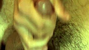 Tattoo thug jacks off to gay orgasm