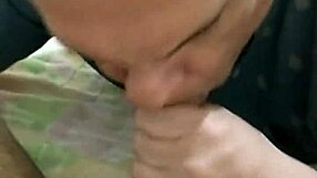 I sucked the delivery guy's cock and swallowed his cum