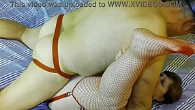 Granny Gets Bent Over And Missionary Fucking To Orgasms