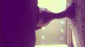 Stallion Drains Balls in Glory Hole.