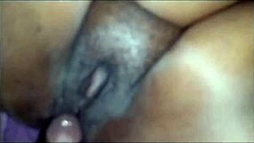 Fat bbw chubby woman with monster cock big black cock squirts intensely in blacksleak scene.