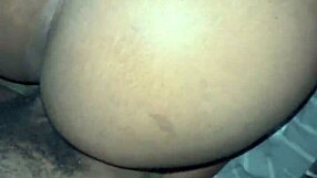 Thick black bbw bent over for bareback doggystyle.
