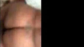 Ebony babe fucks big black cock.