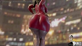 Giving my thick-booty ebony stepmom some deep oral attention in blackmail scene