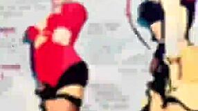 Skinny crossdresser dips into fingering lake for intriguing contrast