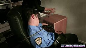 Beautiful woman gets it hard at work with a big cock