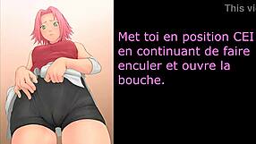 hentai joi sarada fr & sakura futanari pissplay assplay cei