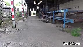 Unfaithful English Milf Lady Sonia Reveals Huge Boobs During Fingering