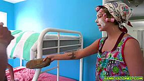 stepdad pounds hannah's tight pussy doggystyle